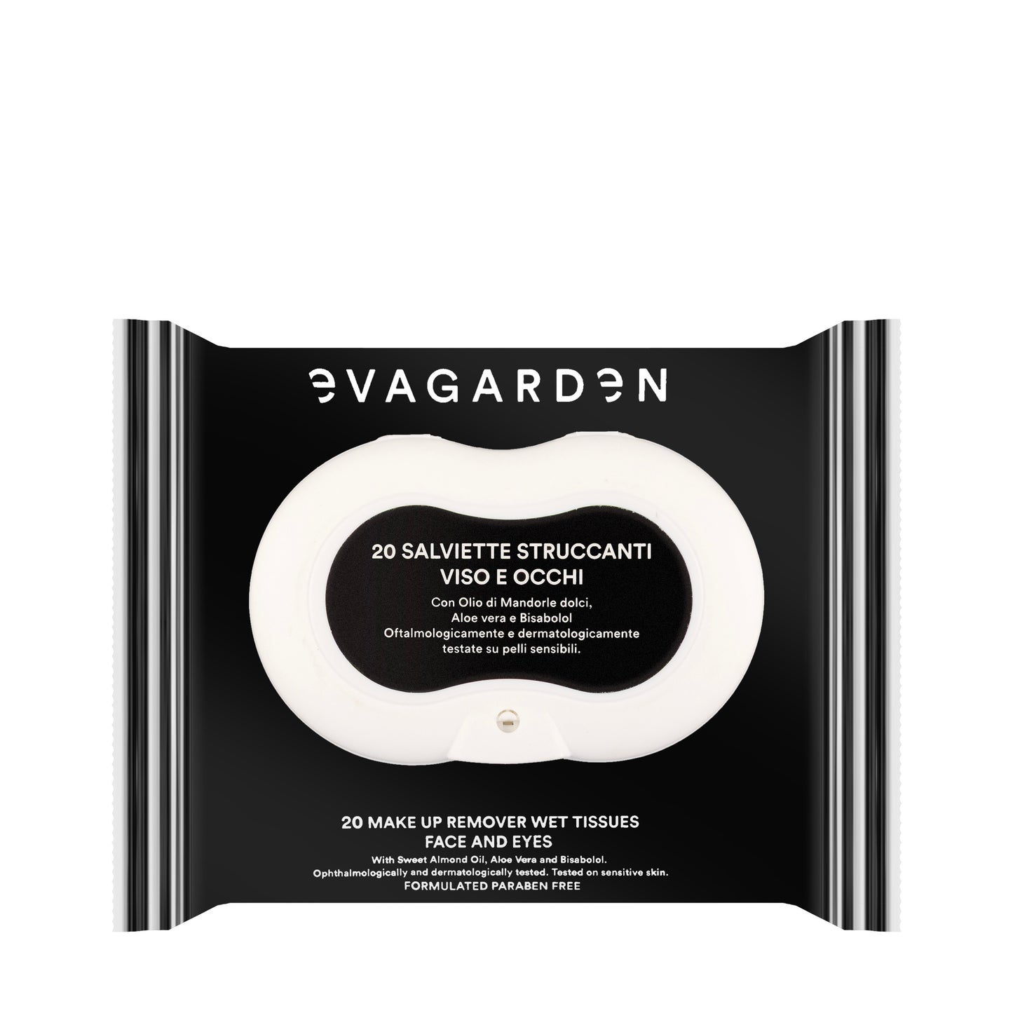 Evagarden Make-Up Remover Wet Tissues Face and Eyes 20 Wipes