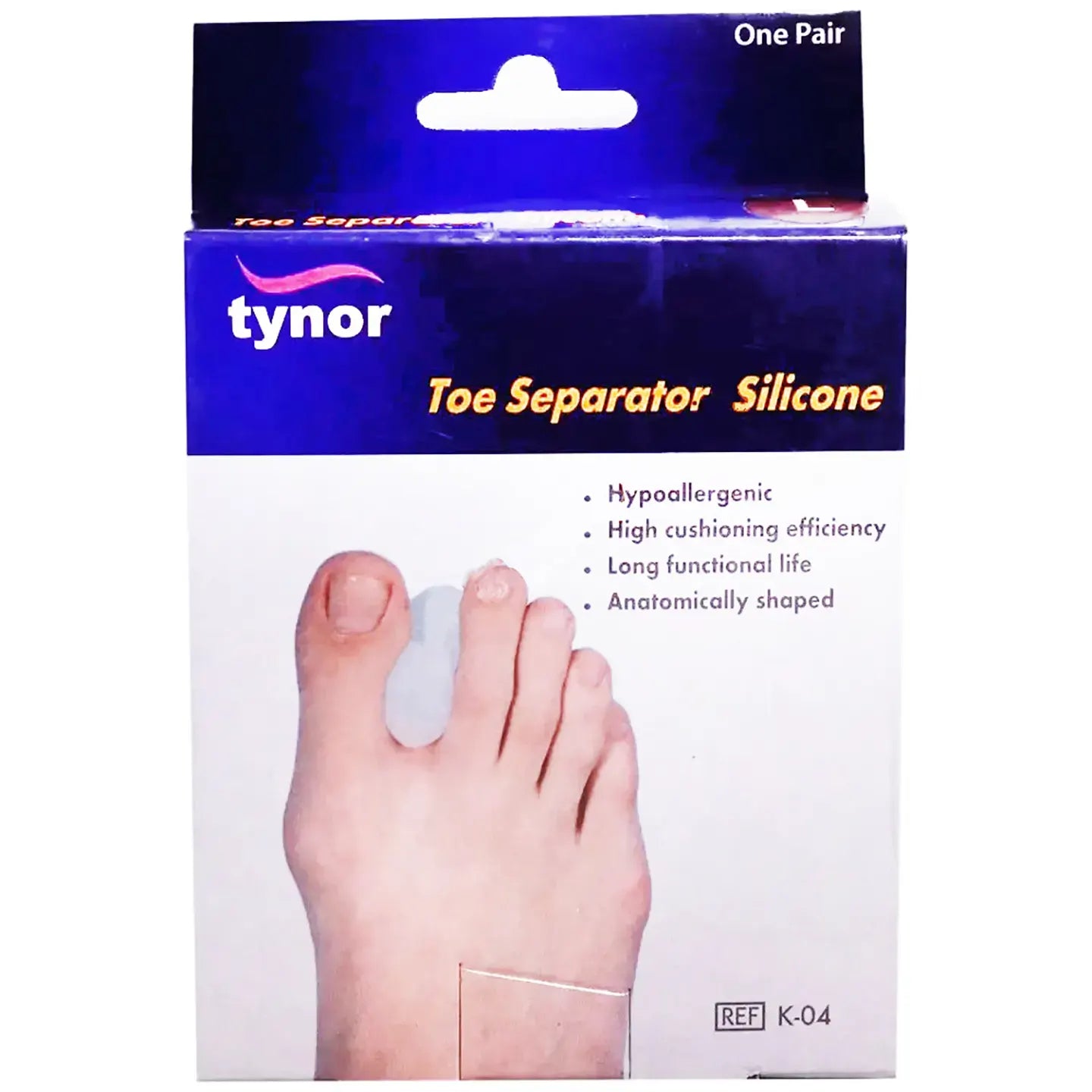 Tynor Toe Seperator Silicone Pair K-04