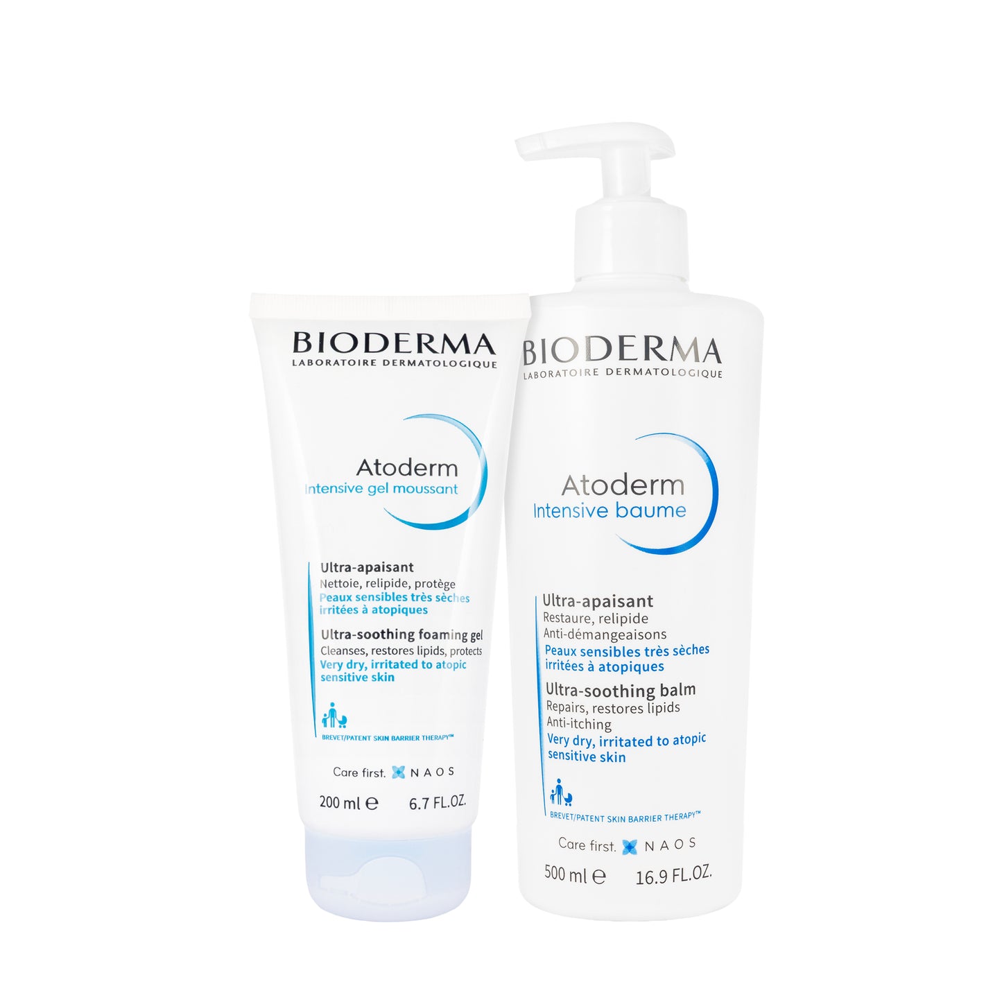 Bioderma Atoderm Intensive Baume 500 Ml + Atoderm Intensive Gel Moussant 200 Ml Offer Pack