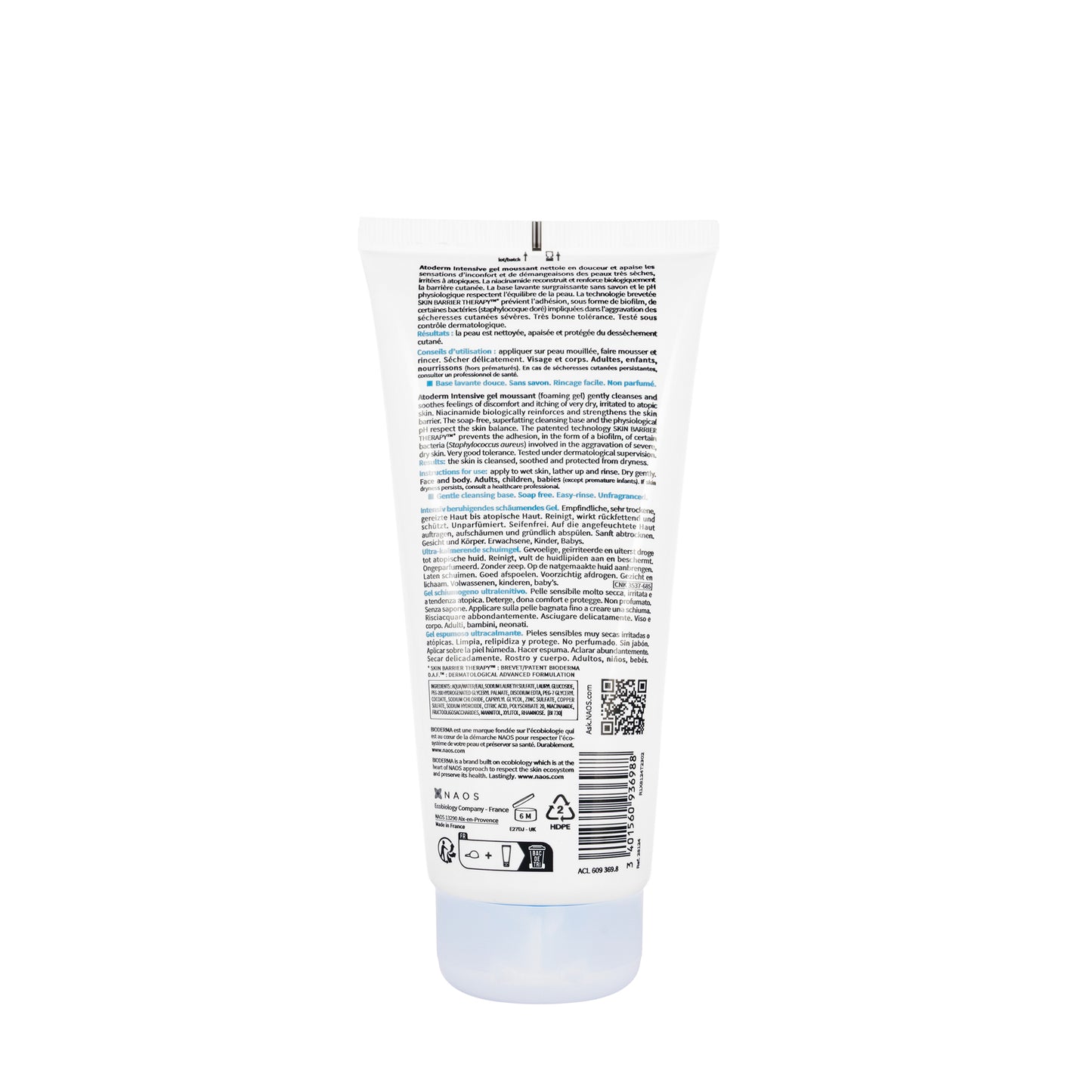 Bioderma Atoderm Intensive Baume 500 Ml + Atoderm Intensive Gel Moussant 200 Ml Offer Pack