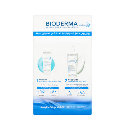 Bioderma Atoderm Intensive Baume 500 Ml + Atoderm Intensive Gel Moussant 200 Ml Offer Pack