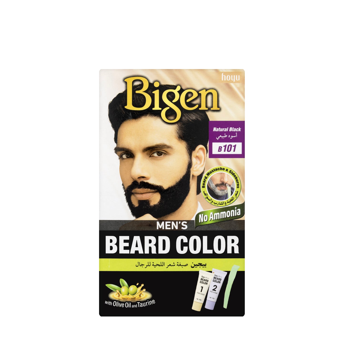 Bigen Men’s Beard Color B101 (Natural Black) Cream 20 G