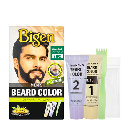 Bigen Men’s Beard Color B102 (Brown Black) Cream 20 G