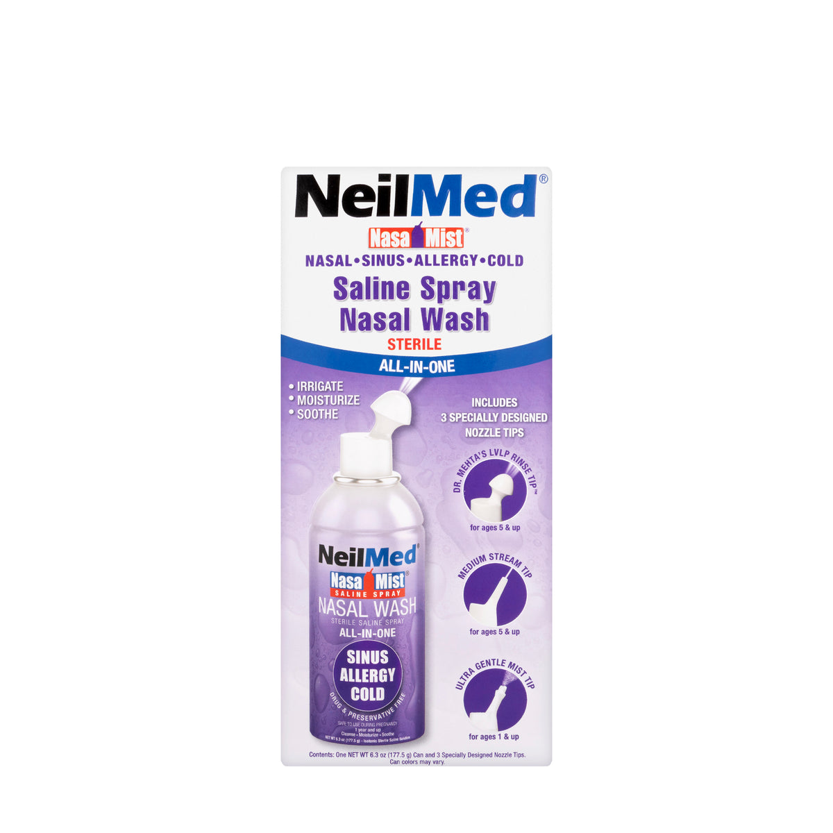 Neilmed All In One Saline Spray 177 Ml