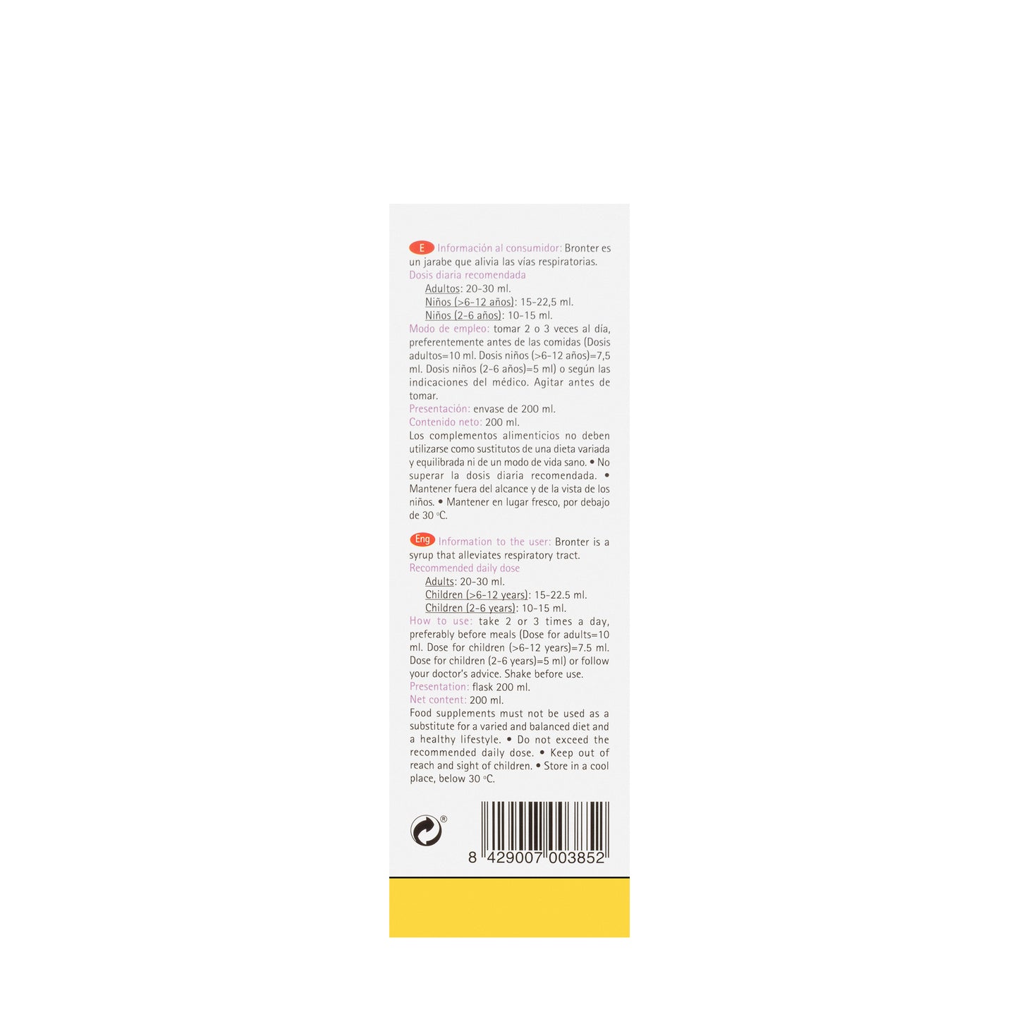 Bronter Cough Syrup 200Ml