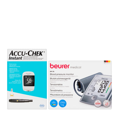 Accu Check Instant Mmol + Blood Pressure Machine