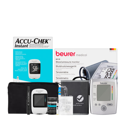 Accu Check Instant Mmol + Blood Pressure Machine
