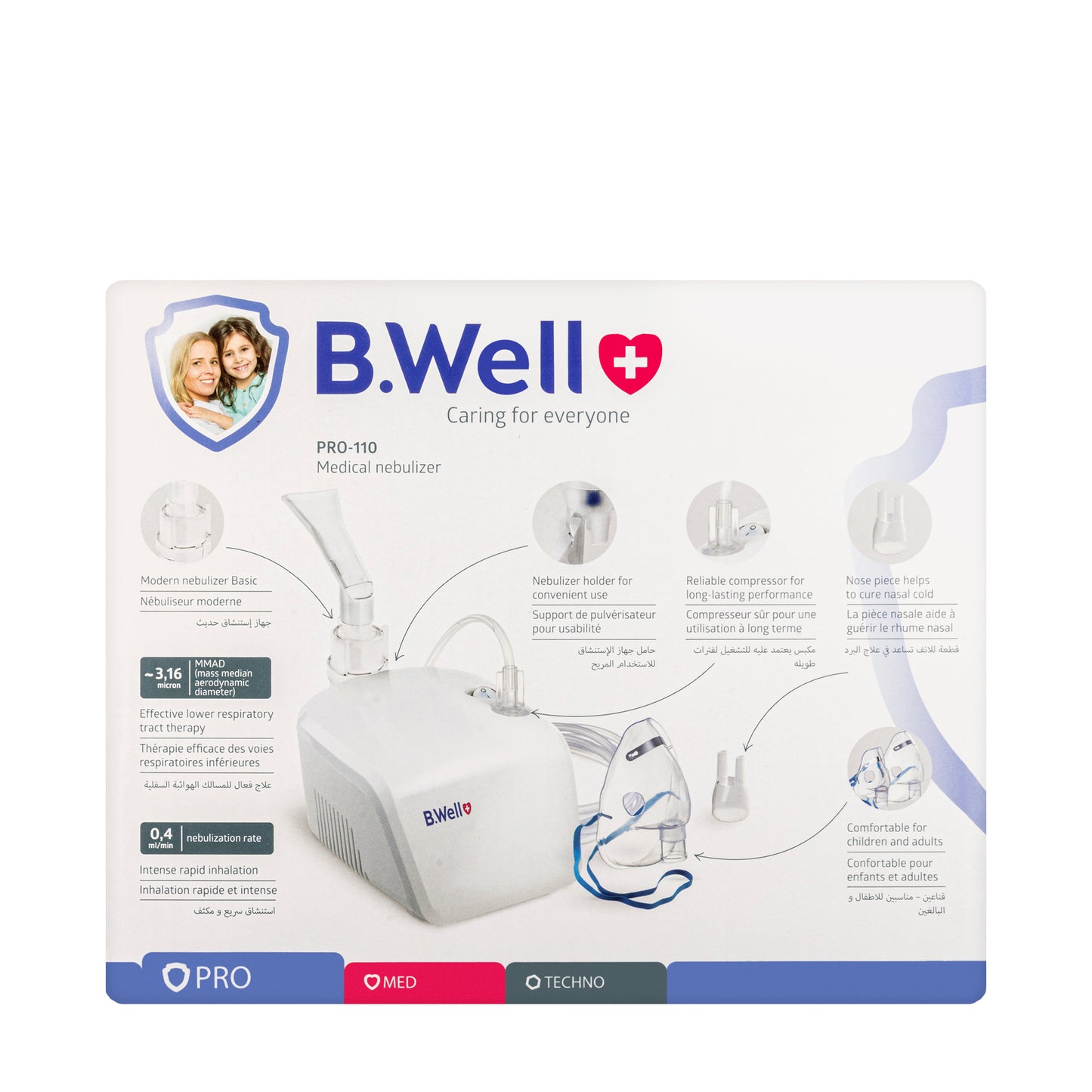 B.Well Compressor Nebulizer Pro-110