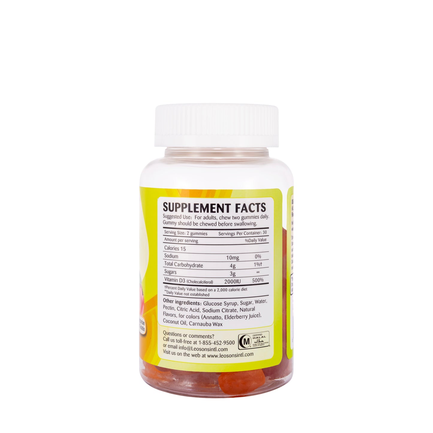 Amerix Vitamin D3 2000 IU 60 Adult Gummies