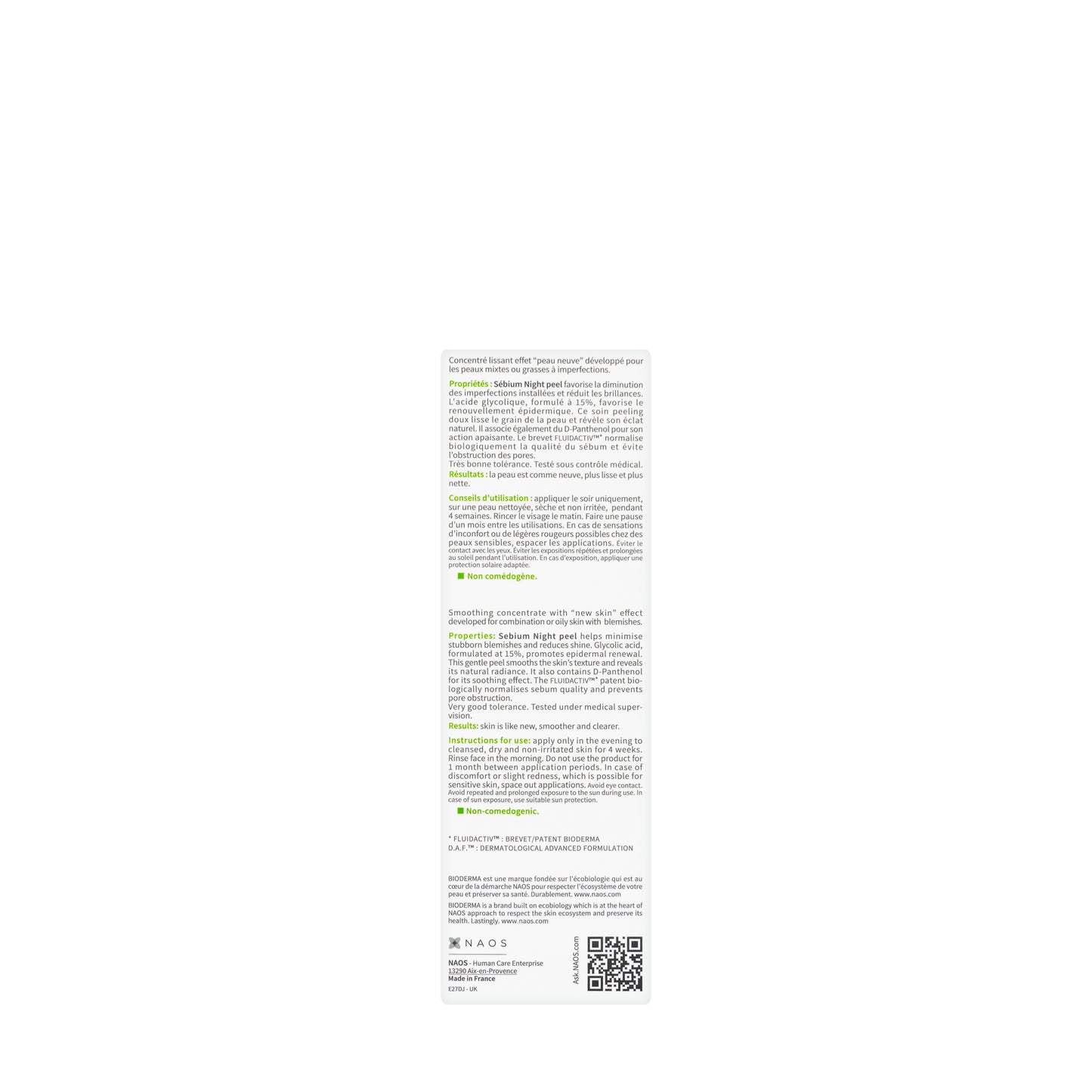 Bioderma Sébium Night Peel Gel 40 Ml