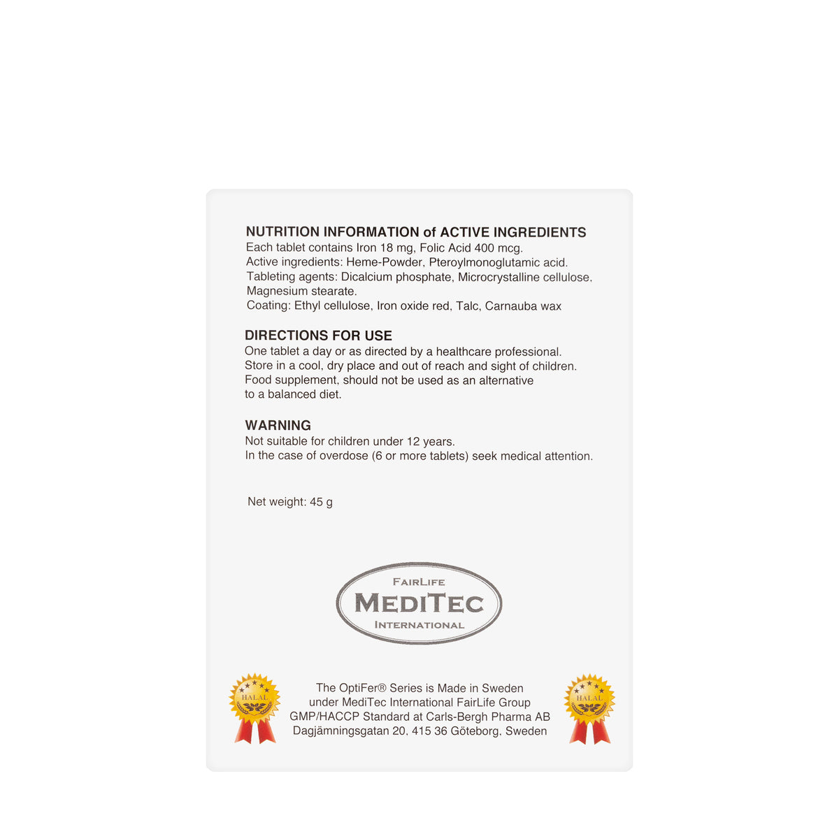Optifer F 60 Tablets