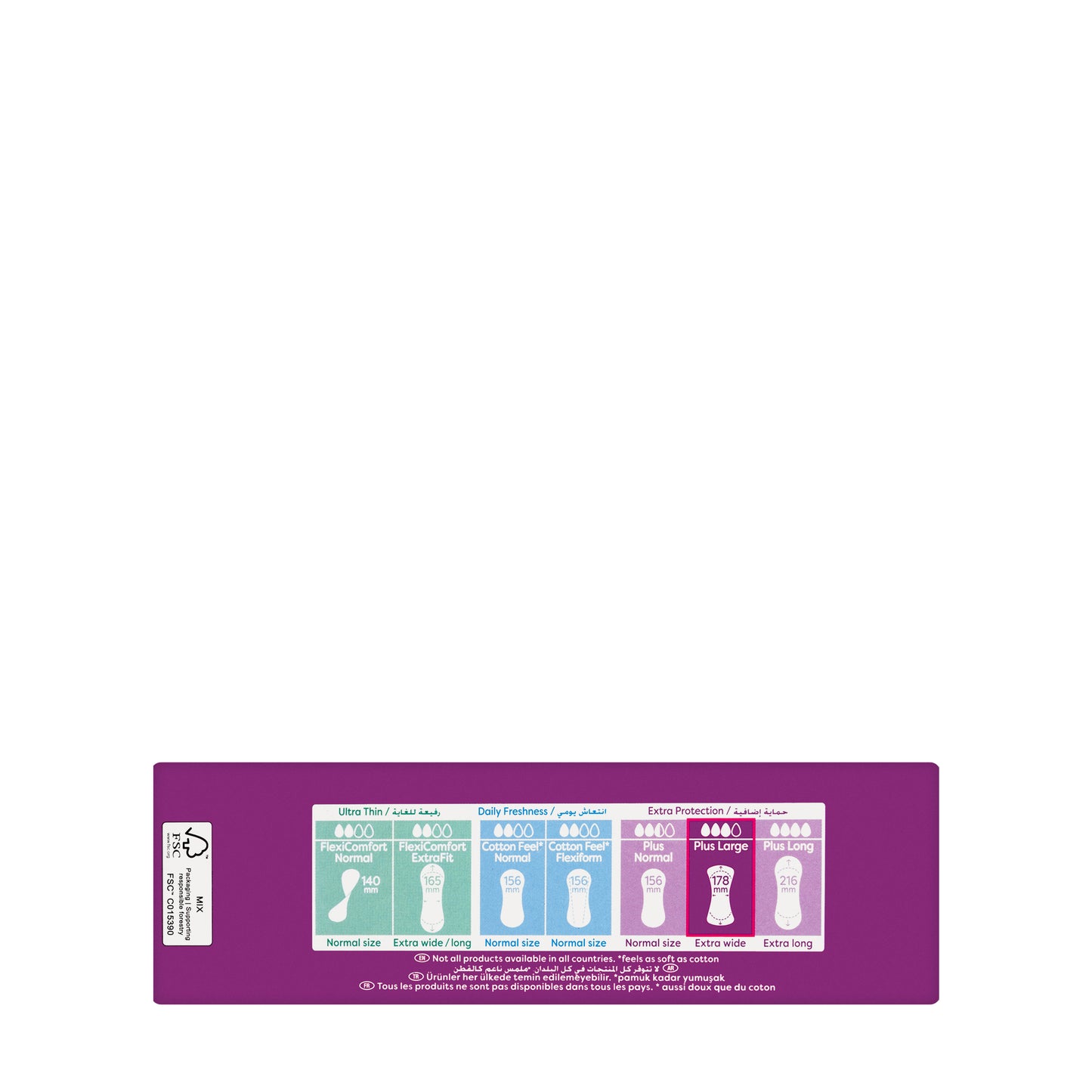 Carefree Plus Large Fresh Scent 20 Pads