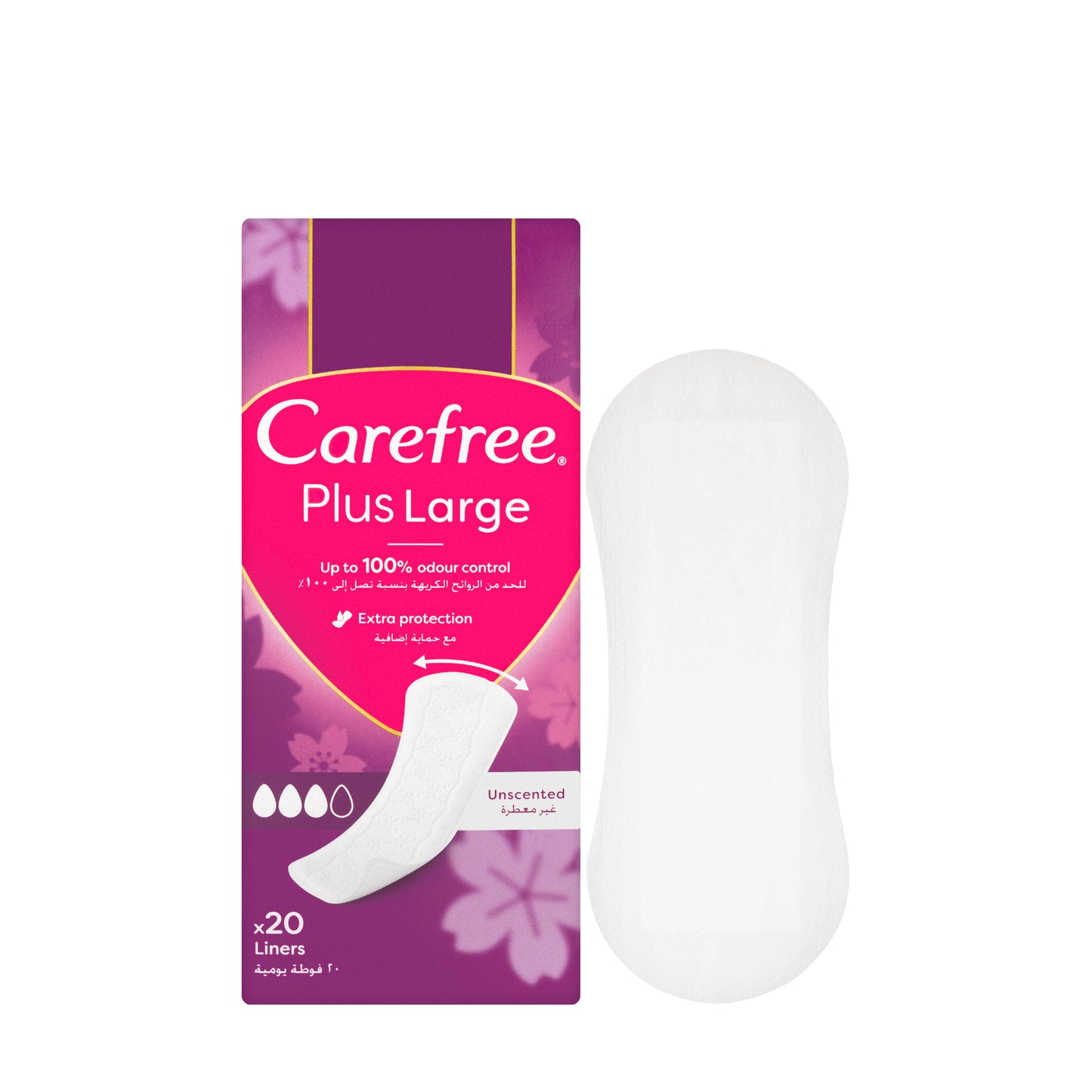 Carefree Plus Large 20 Pads