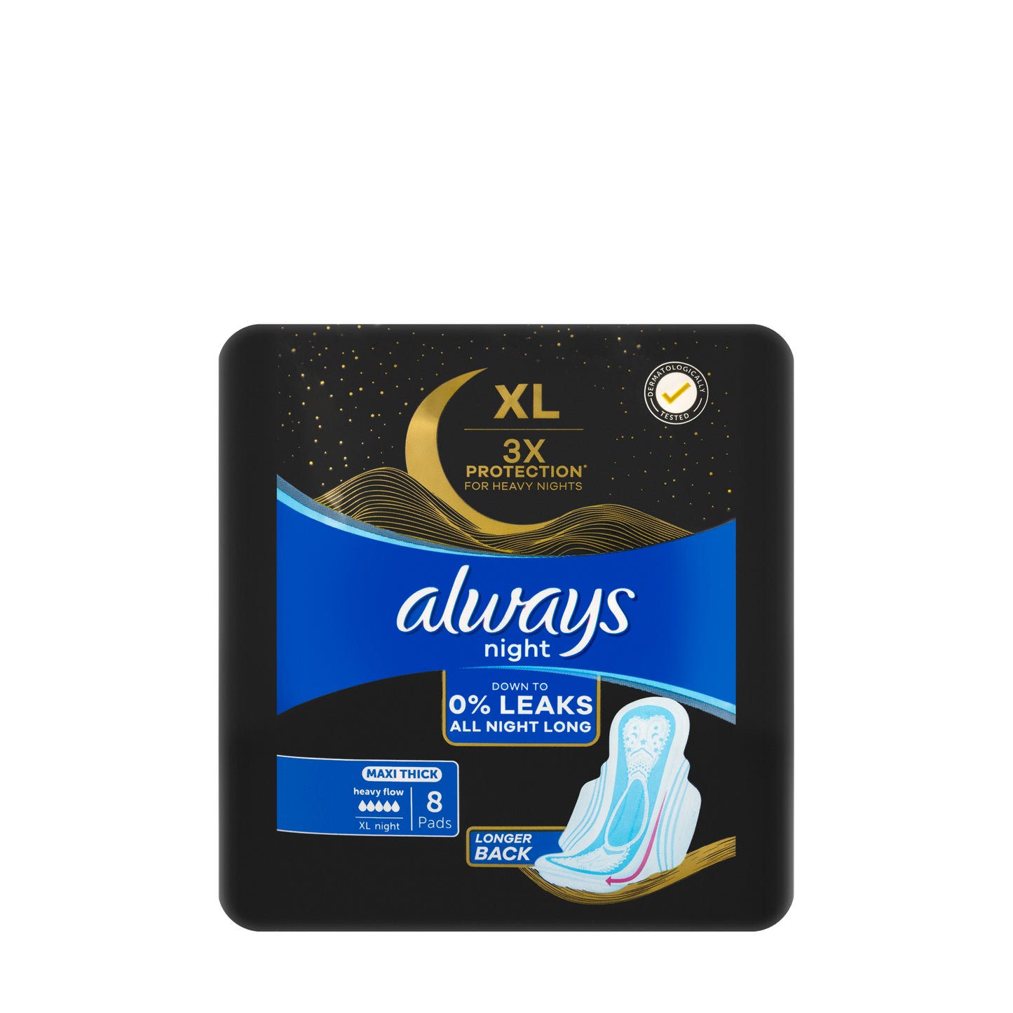Always  Cool & Dry Night Maxi Thick Wings 8 Pads