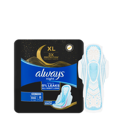 Always  Cool & Dry Night Maxi Thick Wings 8 Pads