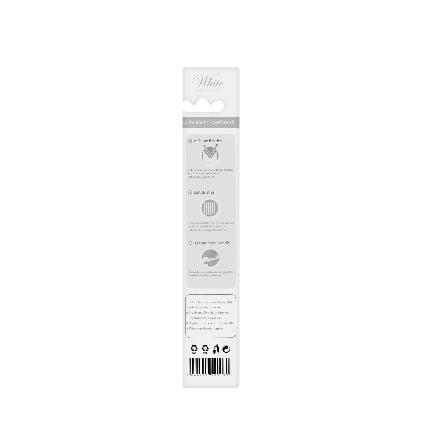 White Laboratories Enfresh Ortho Toothbrush-Soft