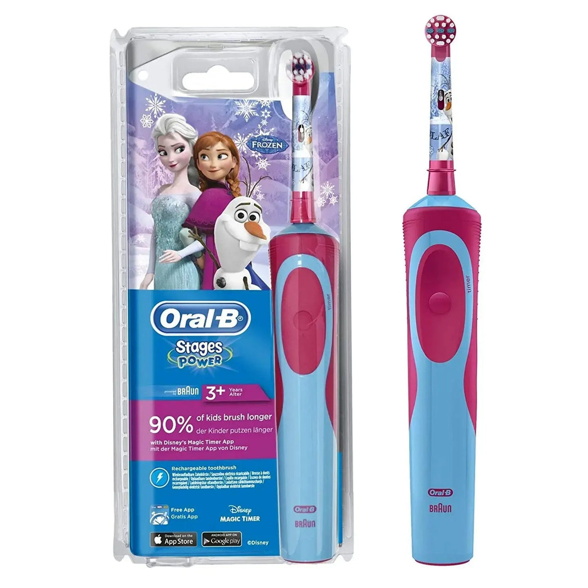 Oral-B Braun Stages Power 3+Years Rechargeable Toothbrush-Diseny Frozen [D100.413.2]