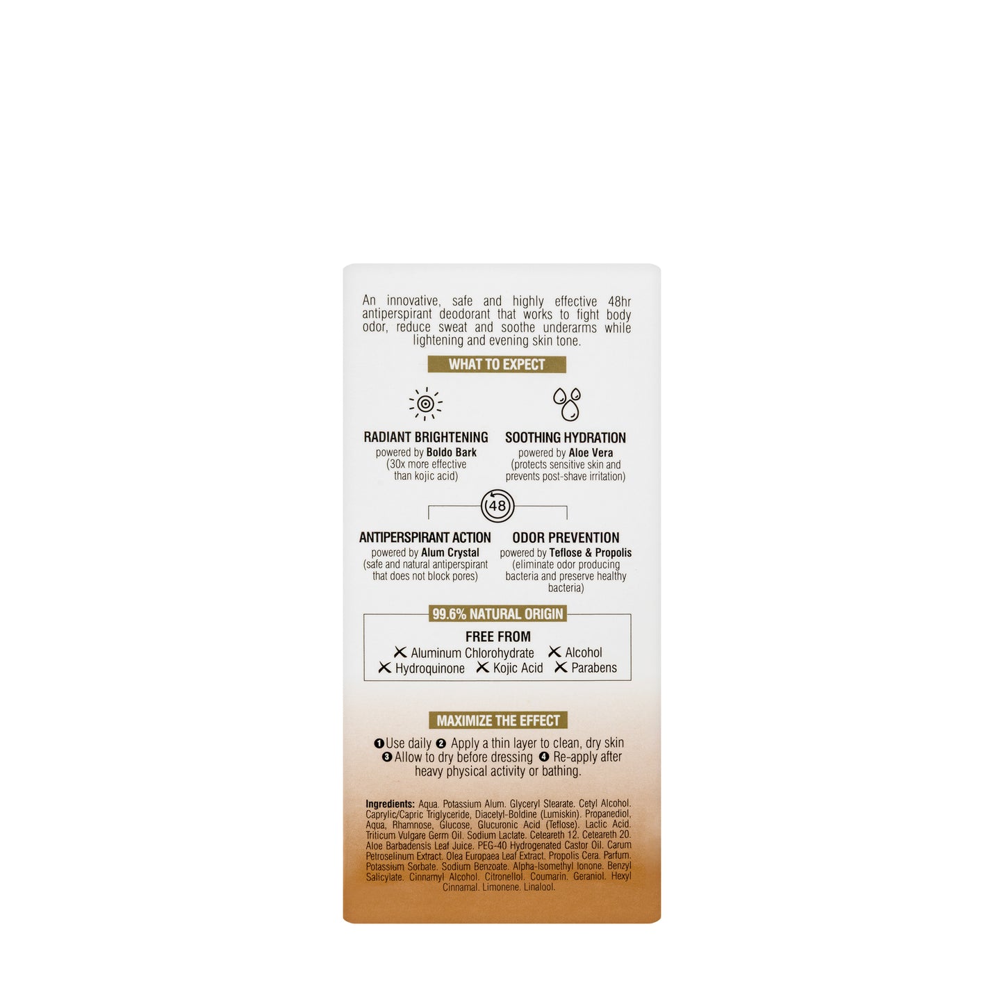 Beesline 48 Hours Natural Whitening Roll-On Deo Arabian Oud 50 Ml