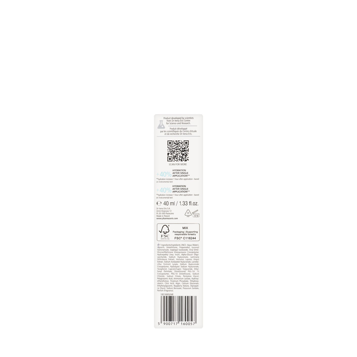 Pharmaceris A Hyaluro-Sensilium Water Cream for Hypersensitive Skin 50 Ml