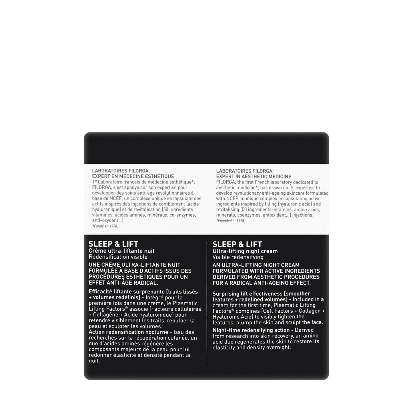 Filorga Sleep and Lift Ultra Lifting Night Cream Visible Redensifying 50 Ml