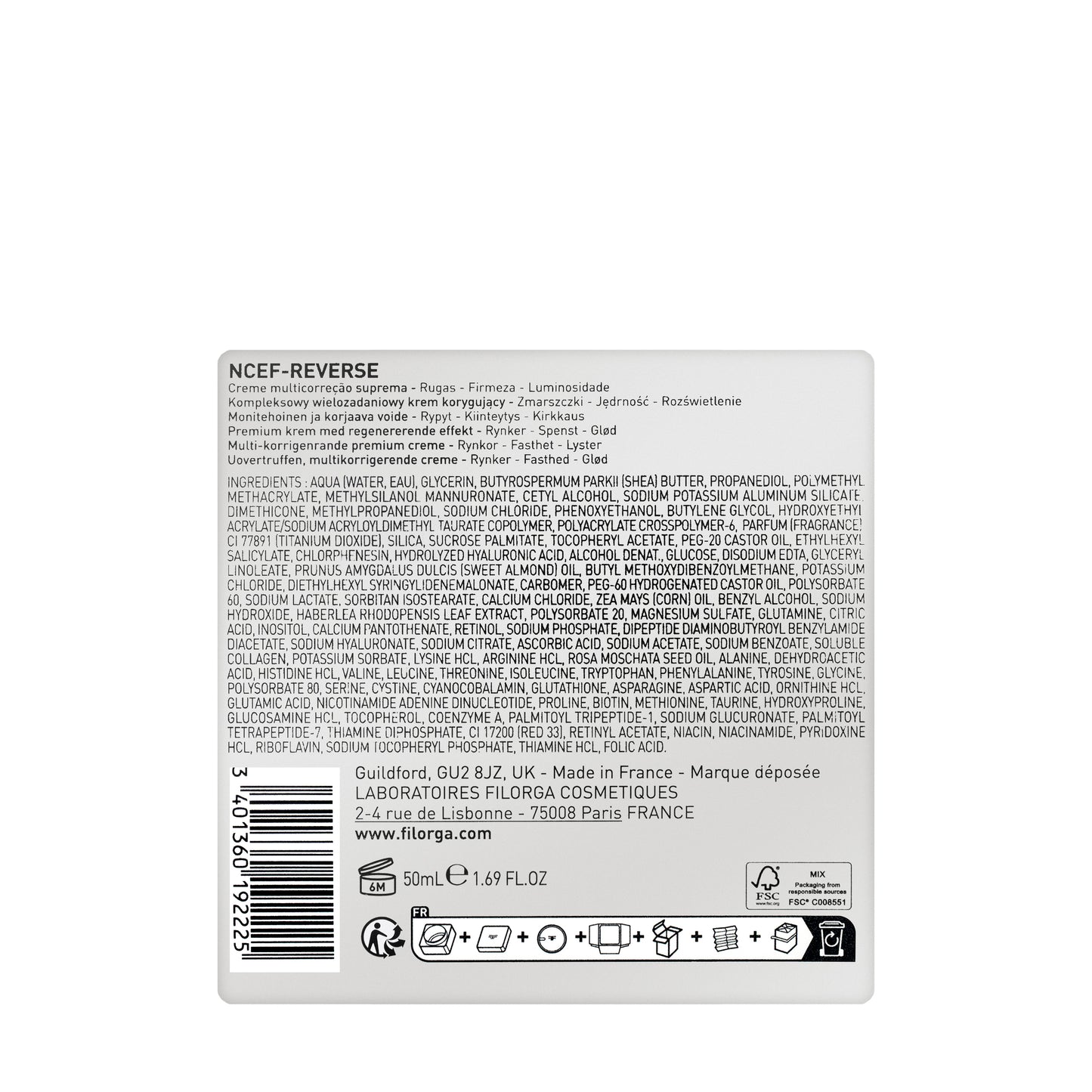 Filorga NCEF-Reverse Supreme Multi-Correction Face Cream 50 Ml