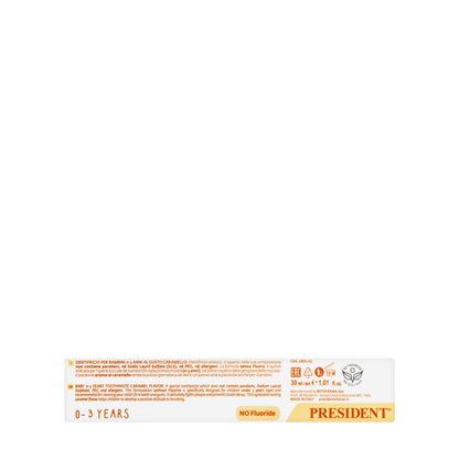 President Baby 0-3 Years Caramel Toothpaste 30ml