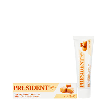 President Baby 0-3 Years Caramel Toothpaste 30ml