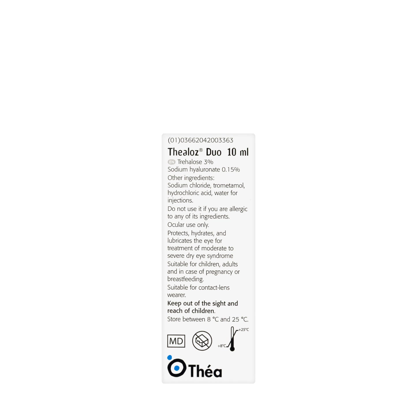 Thealoz Due 3% Eye Drops 10Ml