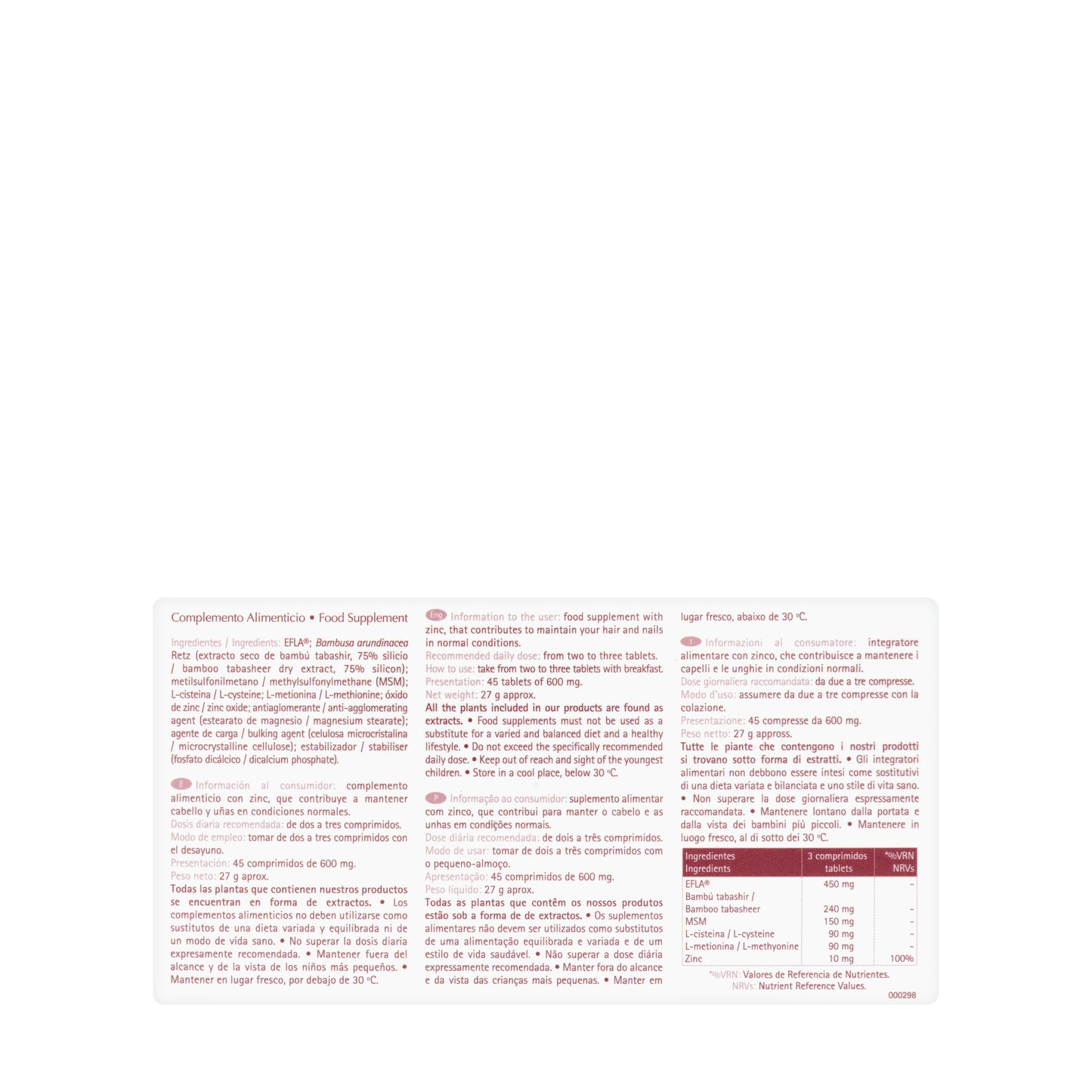Queratin 10 Hair And Nail 45 Tablets