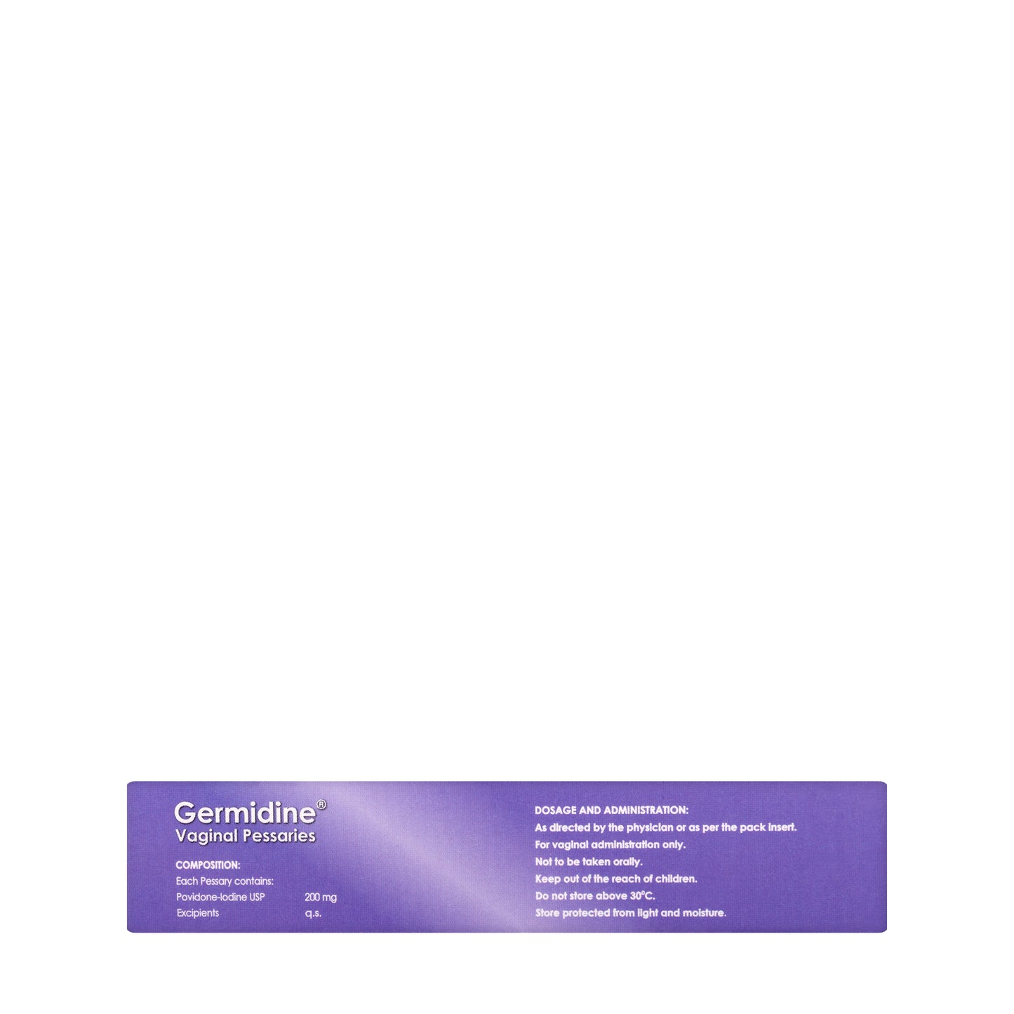 Germidine Vaginal Suppository 14Pieces