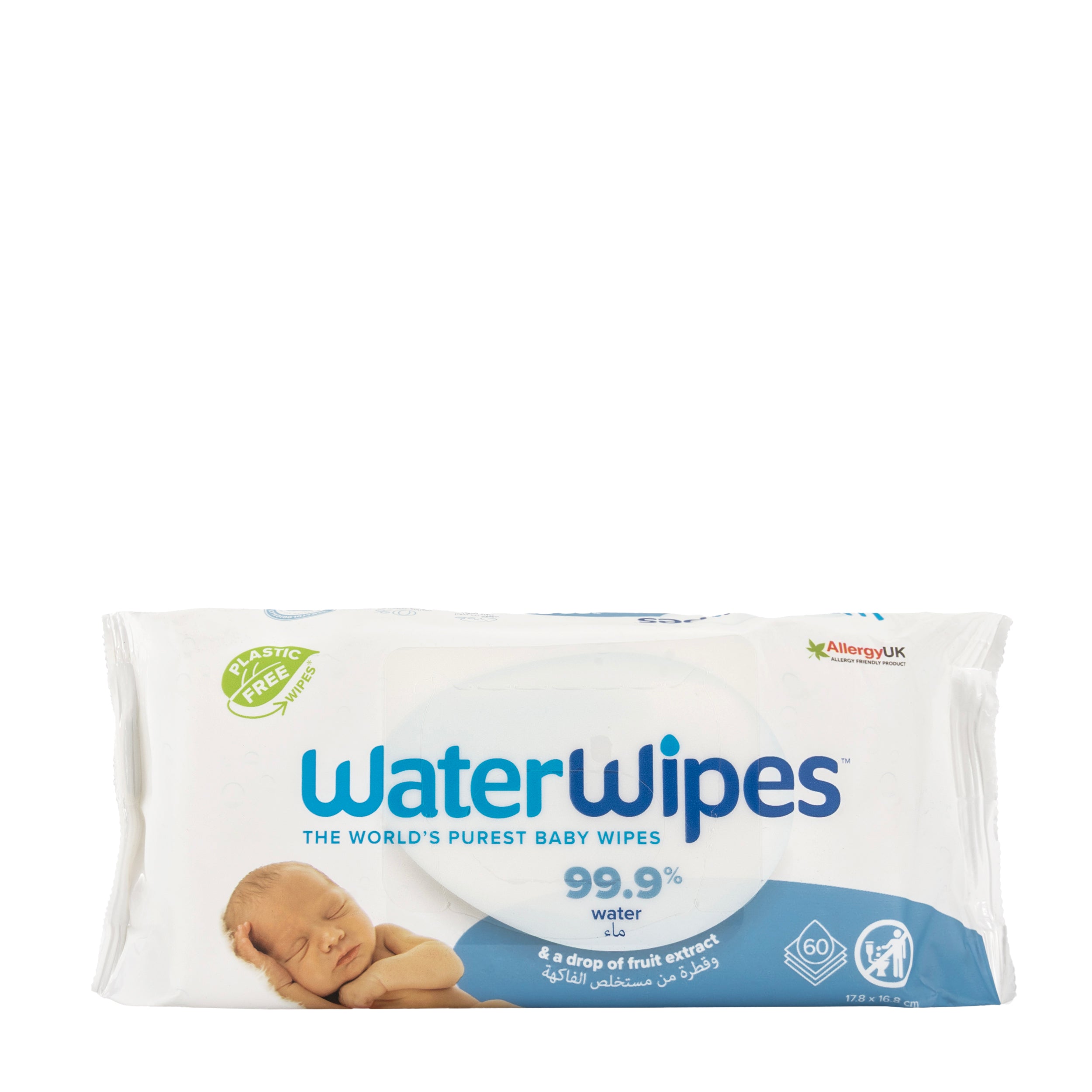 Water wipes Baby Wipes 60 Pieces