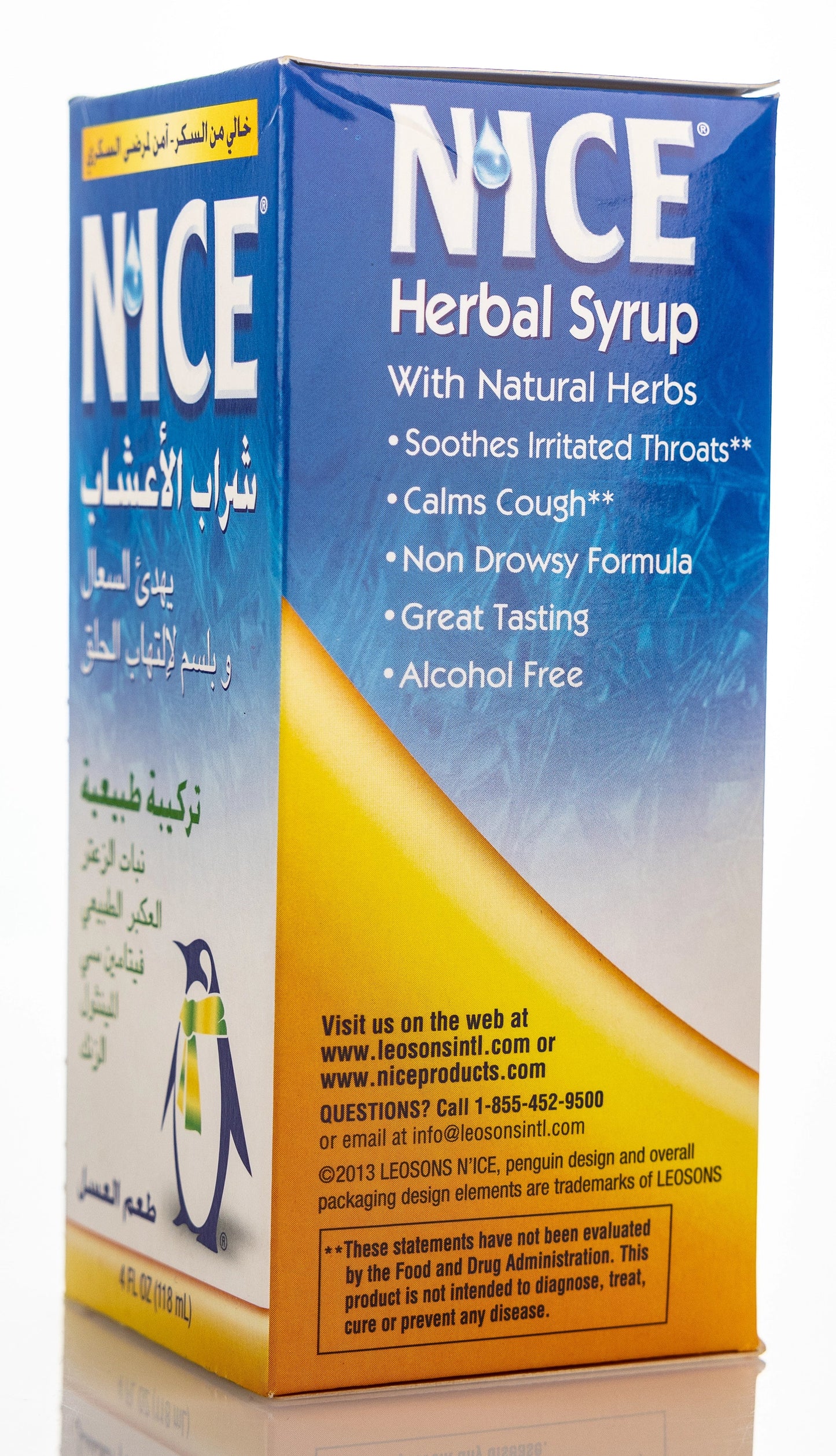 Nice Herbal Cough Syrup Honey Flavor 118ml