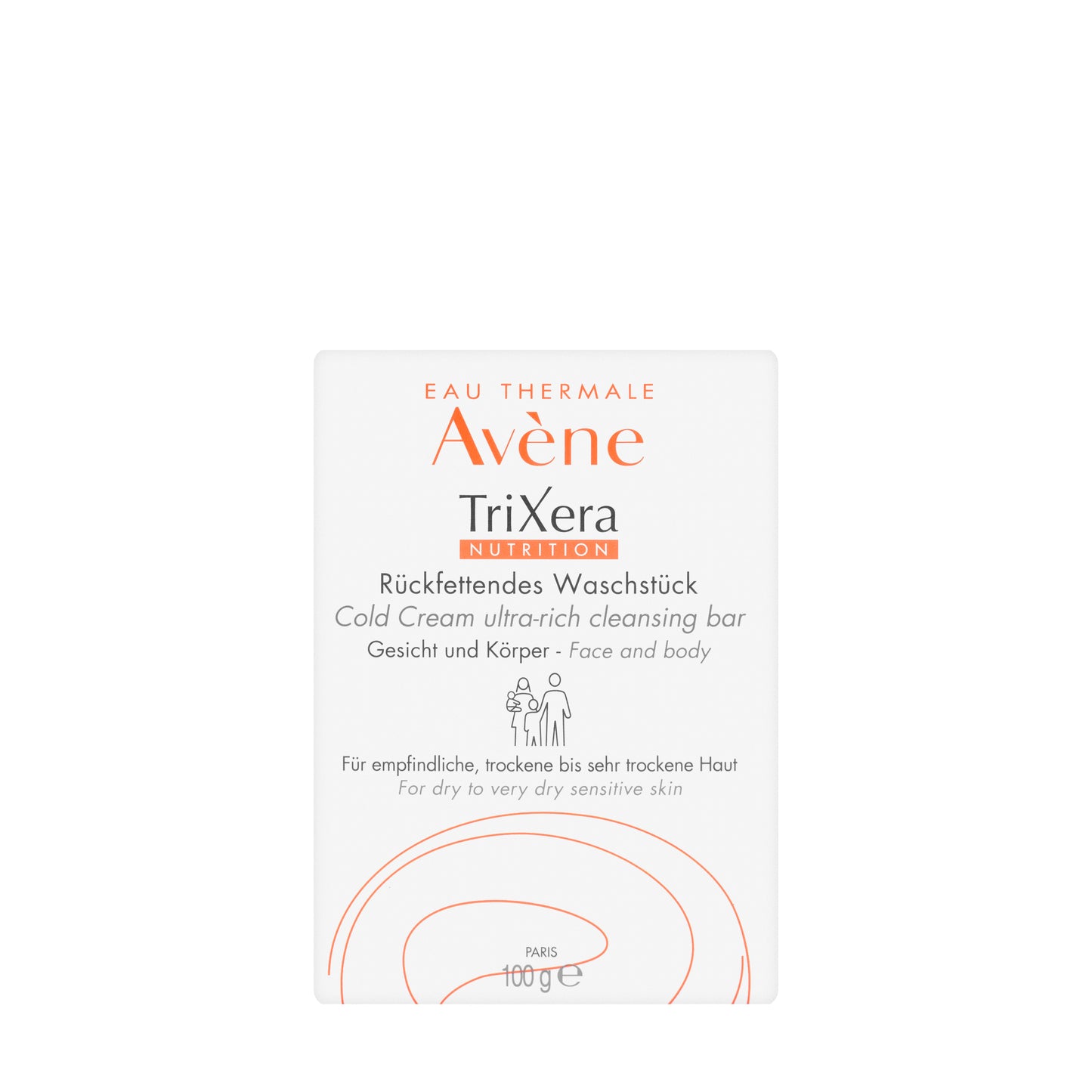 Avène TriXera Nutrition Cold Cream Ultra-Rich Cleansing Bar 100 g