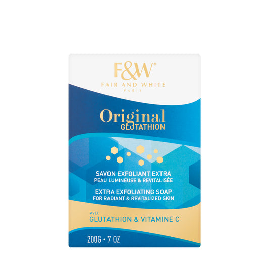 Fair And White Original Glutathion Extra Exfoliating Soap with Glutathione and Vitamin C 200 G
