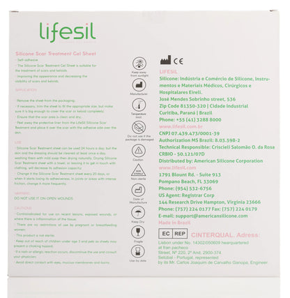 Lifesil Silicon Scar Gel Sheet 10X2 Cm 5 Piece