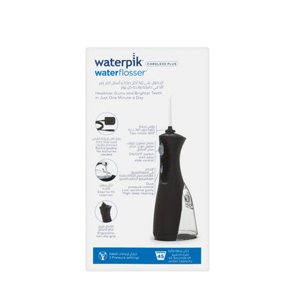 Waterpik Cordless Plus Water Flosser Black-(WP-462Me)
