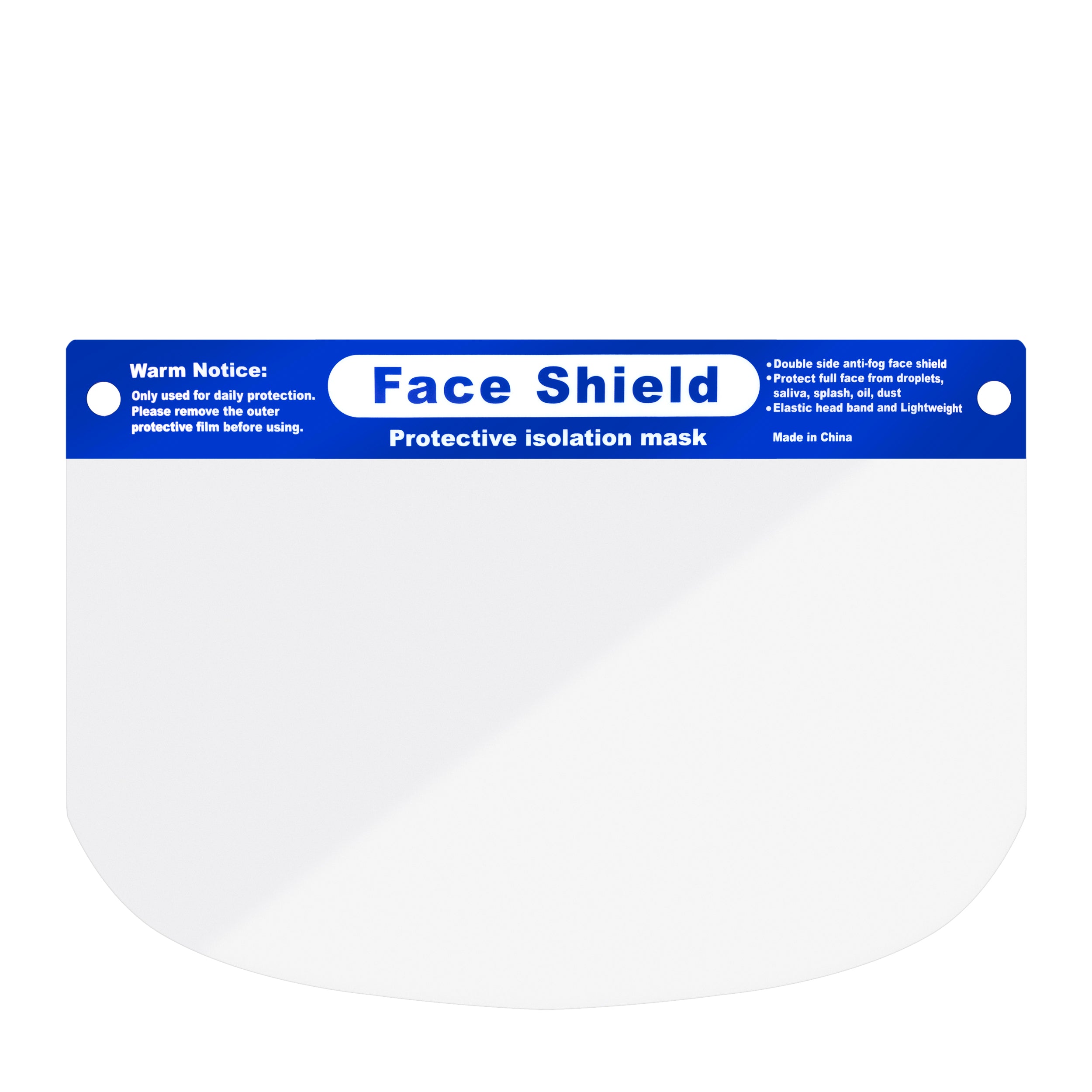 Face Mask Shield Adult 1 Piece
