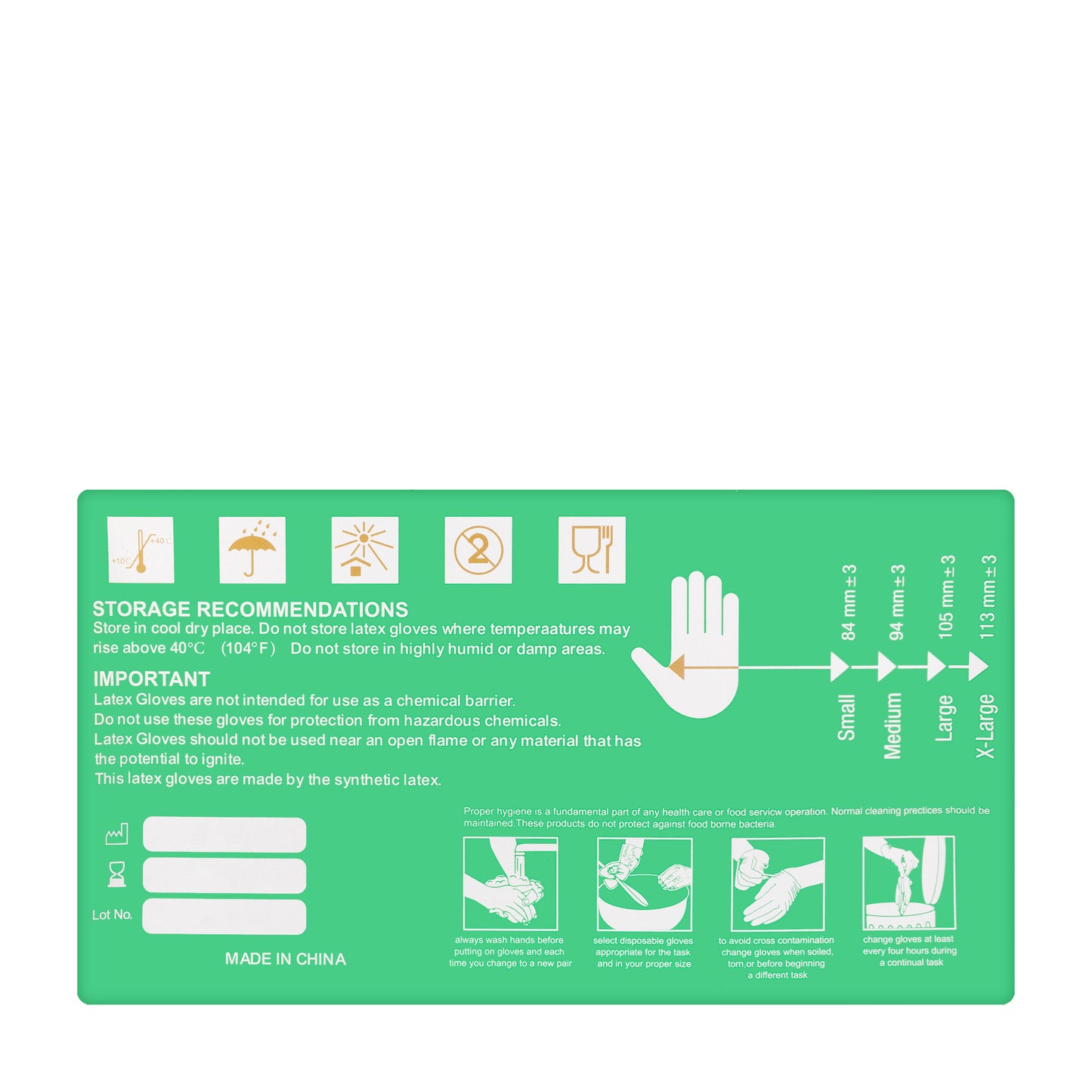 Medipro Latex Gloves Powder Free [Large]100 Pieces