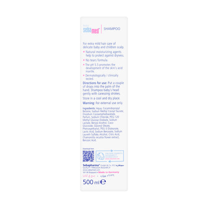 Sebamed Baby shampoo 500 ml Pump