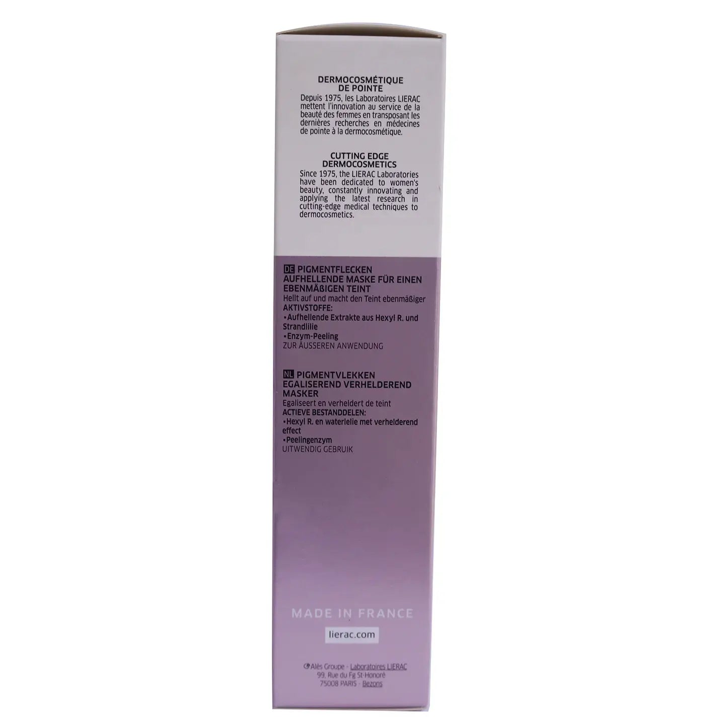 Lierac Lumilogie Even Tone Brightening Mask 1.76 Oz