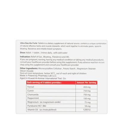 Ultra Gas-Go 45 Tablets