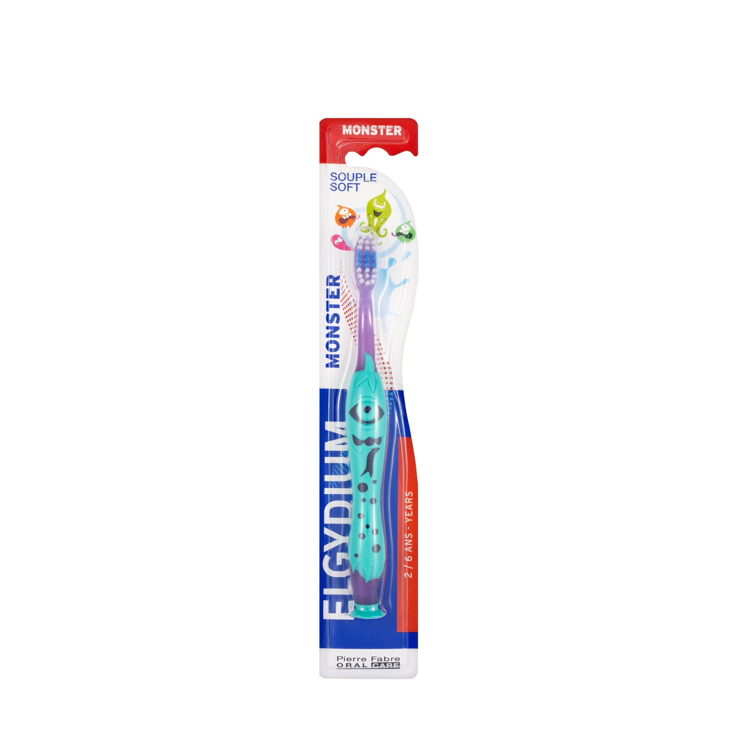 Elgydium Kids Toothbrush 2-6 Year Monster [Soft]
