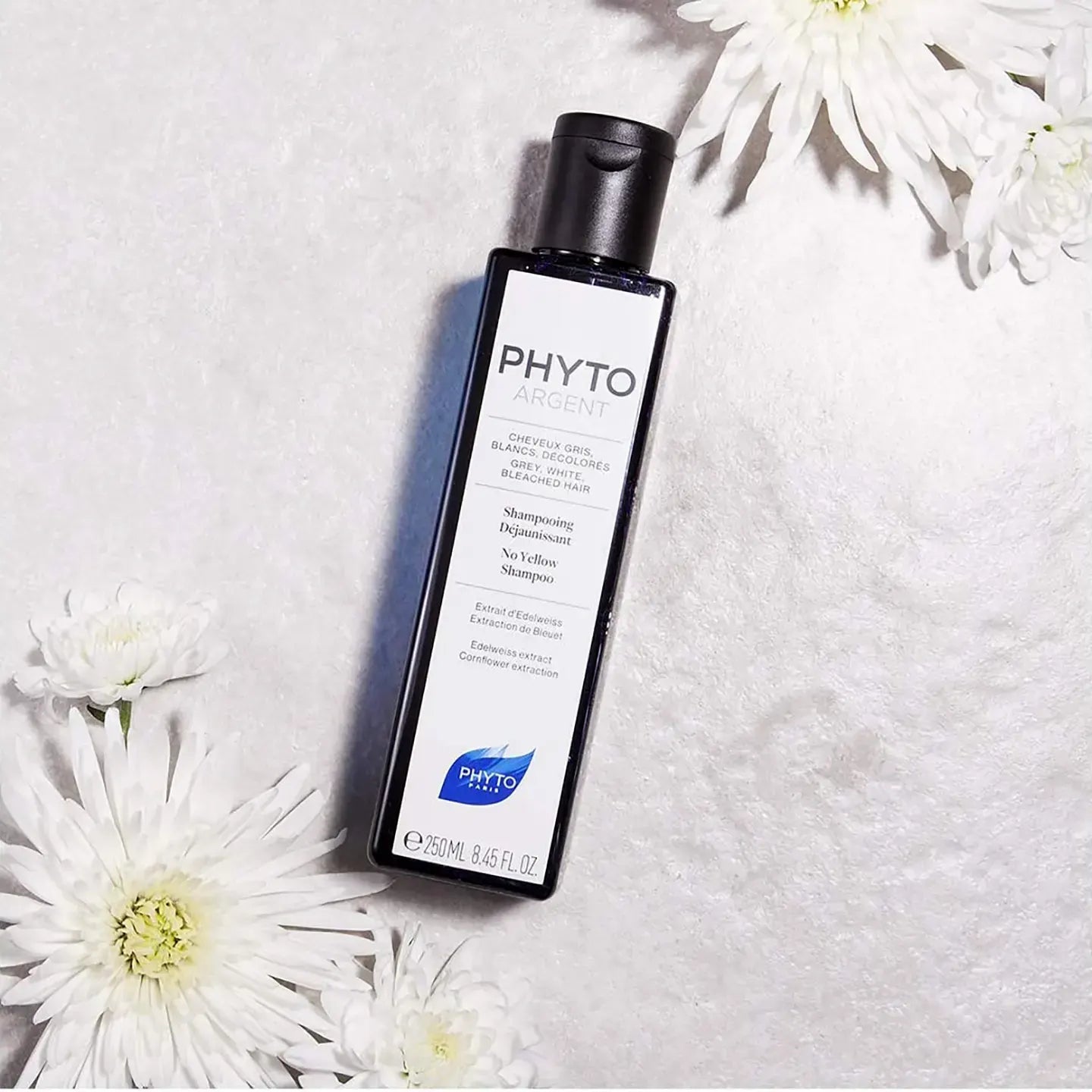 Phyto Argent No Yellow Shampoo for Grey, White and Bleached Hair 250 Ml