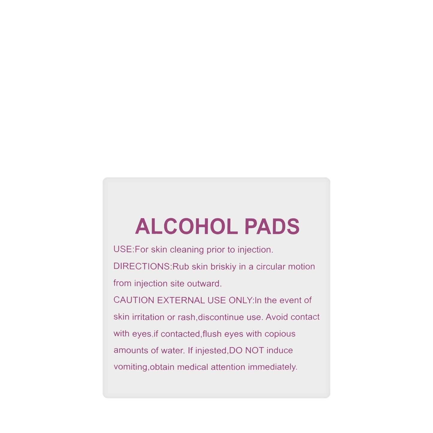 Alcohol Swab 100 Pieces [Homecare]