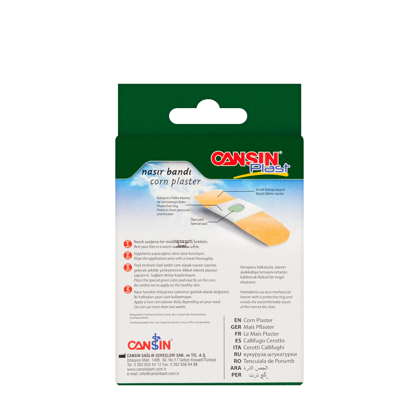 Cansin Plast Corn Plaster 6 Pieces