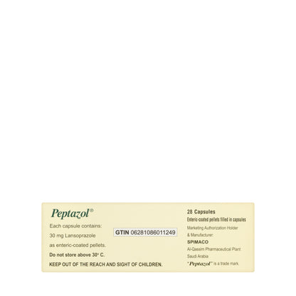 Peptazol 30Mg 28 Capsules