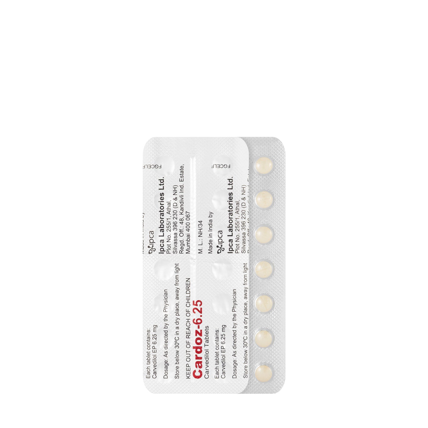 Cardoz 6.25Mg 28Tablets
