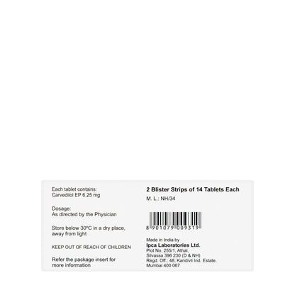 Cardoz 6.25Mg 28Tablets