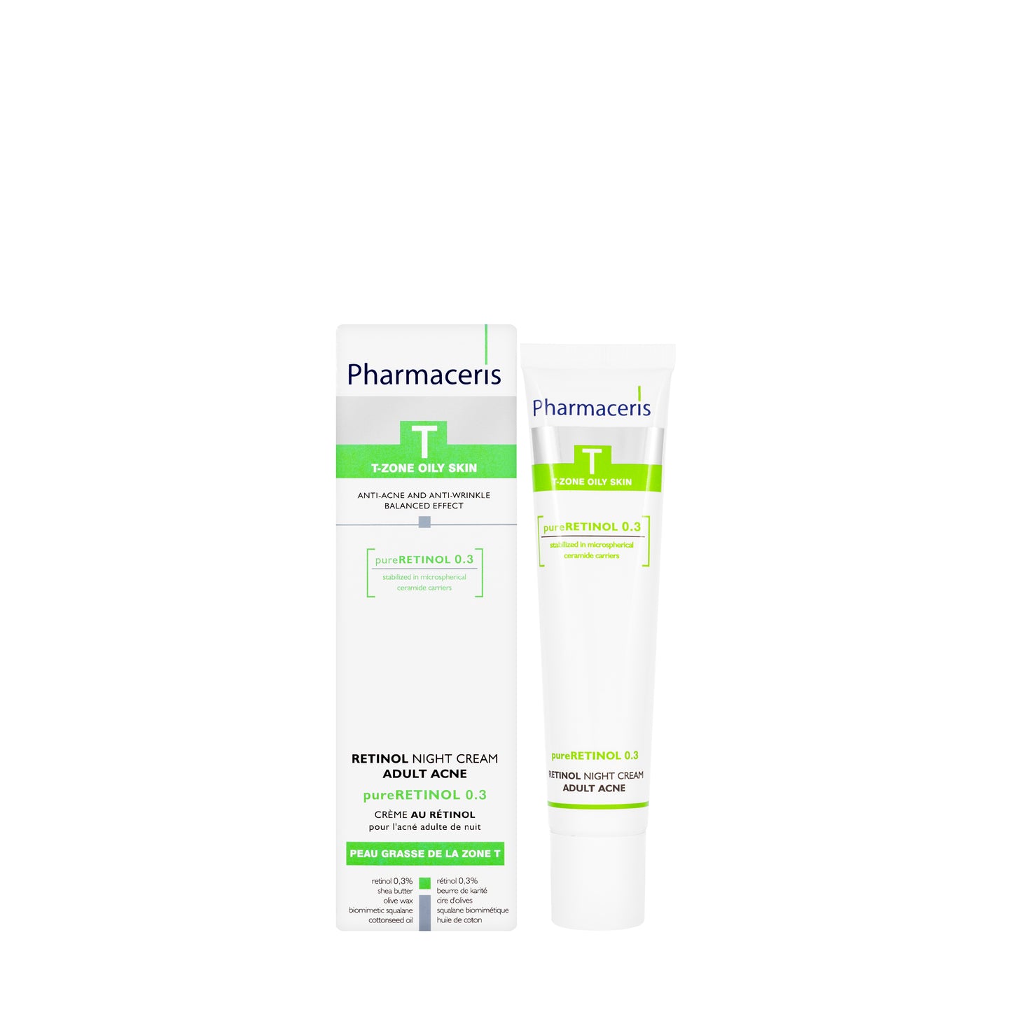 Pharmaceris T Retinol 0.3 Night Cream for Adult Acne 40 Ml