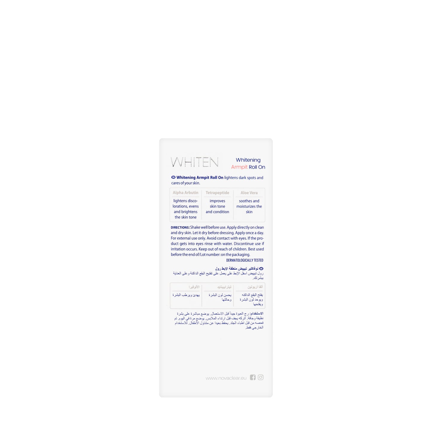 Novaclear Whitening Armpit Roll On 50 Ml
